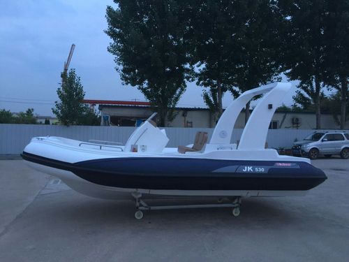 Außenborder-Schlauchboot - SK-RIB530 LUX  - qingdao sk marine & equipments - Benzin / halbstarr / Open