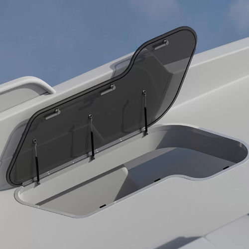 Tür für Yacht - Custom Flex - parema - für Boot / Aluminium / Acryl