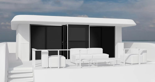 Tür für Yacht - Symmetry Glide - parema - für Boot / Schiebe / Glas