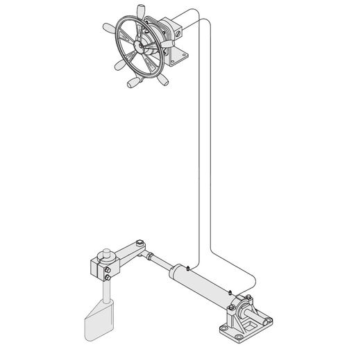 Steuermechanismus für Schiffe - Manual - D-I INDUSTRIAL CO.,LTD. - mechanisch
