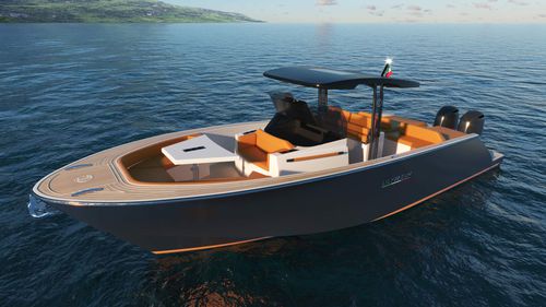 Express-Cruiser / Außenborder - LIPARI 31 - LILYBAEUM YACHT SRL - zweimotorig / Open / mit Mittelkonsole