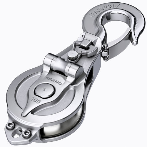 Einzelblock - AK10207 - ASANO GLOBAL CO. LTD. - offen / mit Haken / Wälzlager