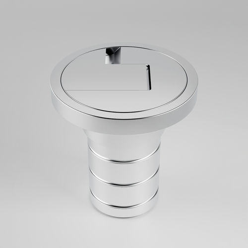 Druckknopf-Deckeinfüllstutzen - F 3801 - I-Carbon - Edelstahl / Aluminium