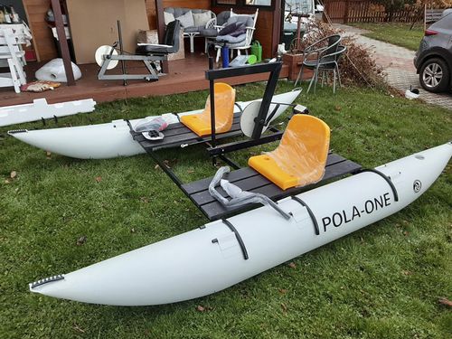 Dreisitzer-Wasserfahrrad - Pola-one - Enco Paweł Podolski - aufblasbar / zerlegbar