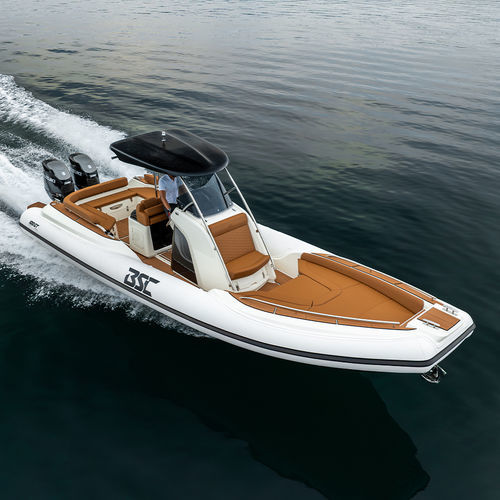 Außenborder-Schlauchboot - 100 GT - BSC COLZANI srl - zweimotorig / halbstarr / mit Mittelkonsole
