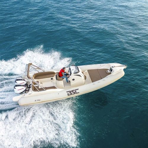 Außenborder-Schlauchboot - 85 - BSC COLZANI srl - zweimotorig / halbstarr / mit Mittelkonsole