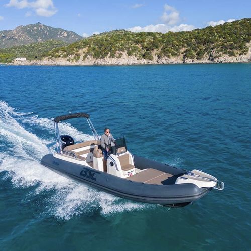 Außenborder-Schlauchboot - 70 - BSC COLZANI srl - halbstarr / mit Mittelkonsole / Open