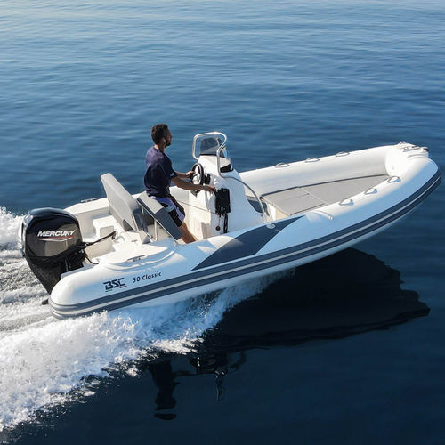 Außenborder-Schlauchboot - 50 - BSC COLZANI srl - halbstarr / Open / mit Seitenkonsole