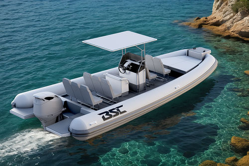 Außenborder-Schlauchboot - 85  - BSC COLZANI srl - halbstarr / mit Mittelkonsole / Open