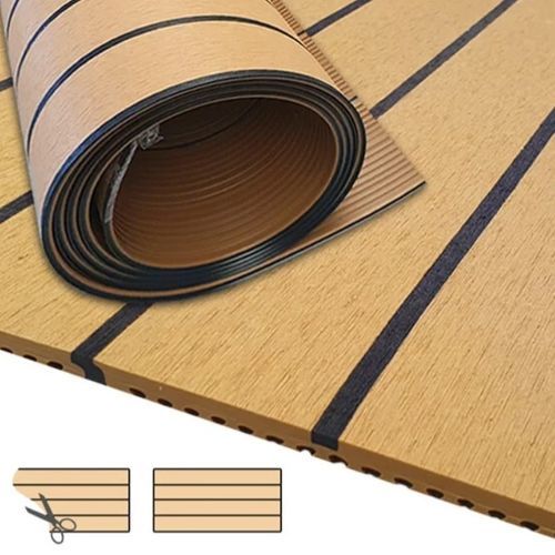 Platte für Bootsdeck-Beläge - Classic/Light - ISOTEAK - Teakholz / Synthetik / PVC