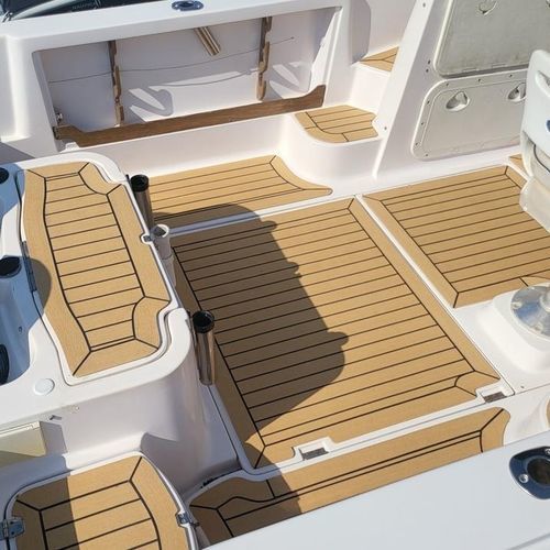 Platte für Bootsdeck-Beläge - Template - ISOTEAK - Teakholz / Synthetik / PVC