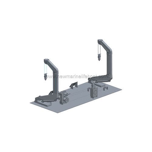 Davit für Rettungsboot - HLA series - Ningbo New Marine Lifesaving Equipment Co., Ltd. - hydraulisch / Schwerkraft