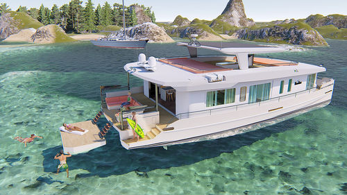 Katamaran-Motoryacht - 66 (20mt) - Maison Marine Yachts - für Kreuzfahrten / Hardtop / Flybridge