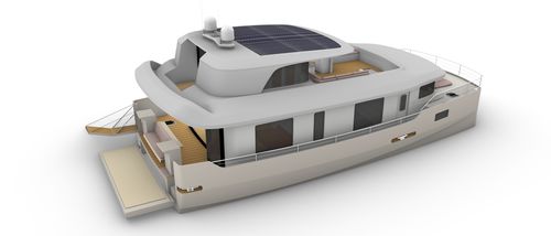 Katamaran-Motoryacht - 52 Penthouse - Maison Marine Yachts - für Kreuzfahrten / mit Steuerhaus / 3 Kabinen