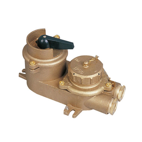 Wasserdichte elektrische Stecker / für Schiffe - CZKLS2-2 - Zhejiang Bozhou Marine Electric Technology Co., Ltd. - für Boot / innen / mit Schalter