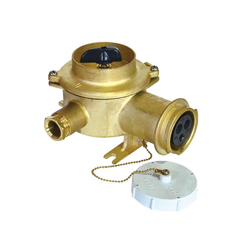 Wasserdichte elektrische Stecker / für Schiffe - CZKS2-2 - Zhejiang Bozhou Marine Electric Technology Co., Ltd. - für Boot / innen / mit Schalter