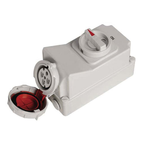 Wasserdichte elektrische Stecker / für Schiffe - CRLS-14432P - Zhejiang Bozhou Marine Electric Technology Co., Ltd. - für Boot / innen / mit Schalter