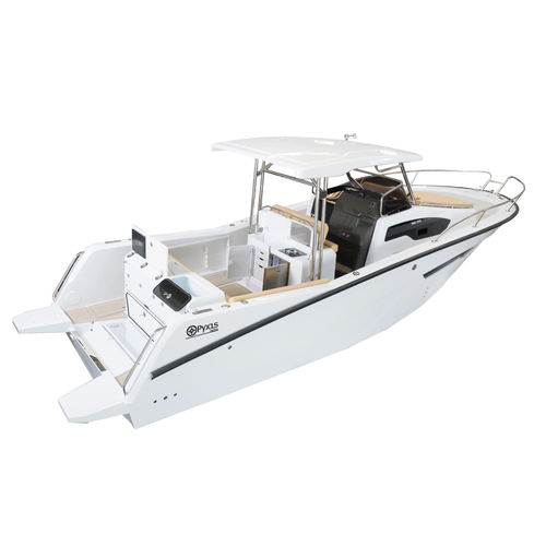 Angelboot für Tagesfahrten / Außenborder - 30wa - Pyxis Yachts SA - zweimotorig / Tag-Fischer / Sportfischer