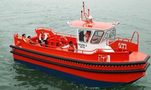 Mini-Schlepper-Berufsschiff - CENTURION 25 - Five Aluminium Boat and Engineering Pte Ltd - Innenborder / Diesel / Aluminium