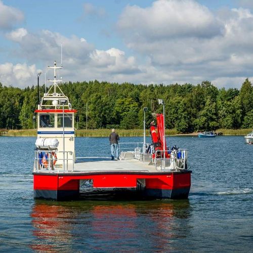 Feuerlöschboot-Berufsschiff - 1720 OSR - Kewatec - Ölrückführungsboot / Katamaran / Außenborder