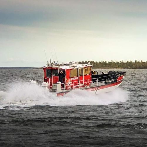 Feuerlöschboot-Berufsschiff - 1200 OSR - Kewatec - Ölrückführungsboot / Inboard-Hydrojet / Diesel