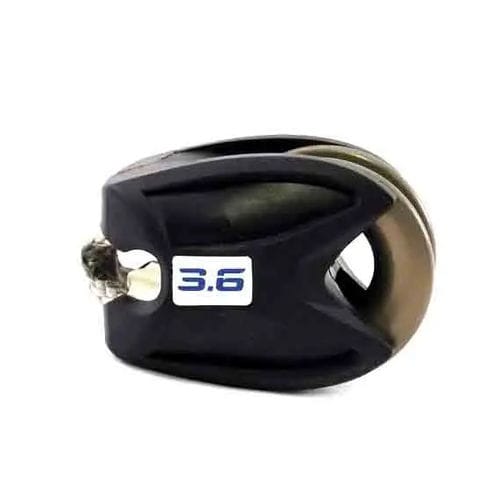 Einzelblock - IB_S3.6_11_BK - INO-ROPE - liegend / mit Textilachse / max. Tau 10 mm