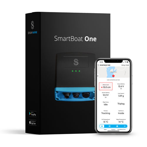 Überwachungs- und Trackingsystem für Boot - SmartBoat One  - Sensar Marine - mit Smartphone-App