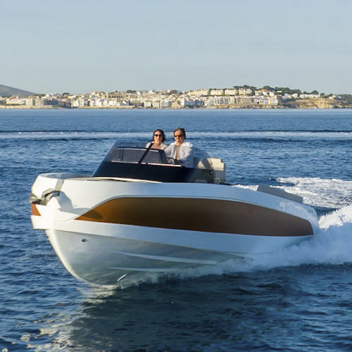 Cabin-Cruiser / Außenborder - ZEPHYR900 SPACE - Zephyr boats  - Open / mit Doppelkonsole / Sport