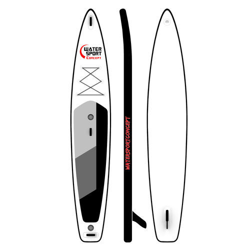 Aufblasbares Stand-up-Paddleboard - BLACK 14'6 - WATERSPORT CONCEPT - Race / Touring / für fortgeschrittene Anfänger
