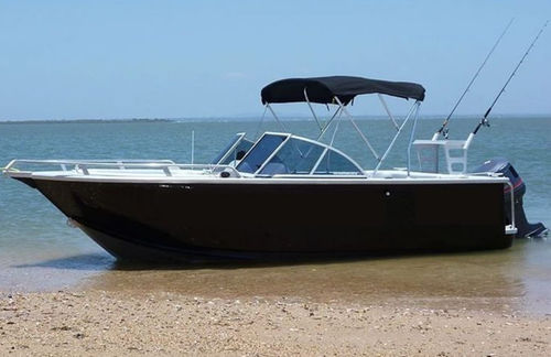 Offenes Boot / Außenborder - RAMBLER 420 - Qingdao Allheart Marine Co., Ltd. - Open / mit Doppelkonsole / Sportfischer