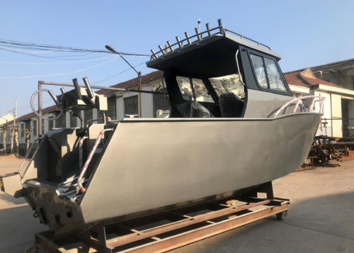 Angelboot für Tagesfahrten / Außenborder - VOYAGER 790 - Qingdao Allheart Marine Co., Ltd. - mit Steuerhaus / Aluminium / max. 10 Personen