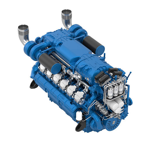 Motor zur Unterstützung - 12M26.3 - MOTEURS BAUDOUIN - Diesel / für Berufsschiffe / Direkteinspritzung