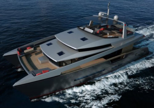 Katamaran-Motoryacht - PANAMA 62 - Alumarine Shipyard - für Kreuzfahrten / Flybridge / Verdränger Rumpf