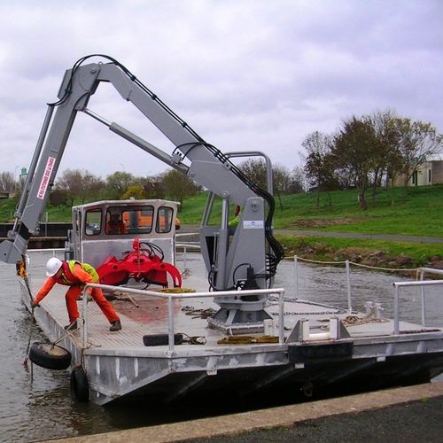 Arbeitsfrachtkahn-Berufsschiff - 14 - Alumarine Shipyard - Innenborder / Aluminium