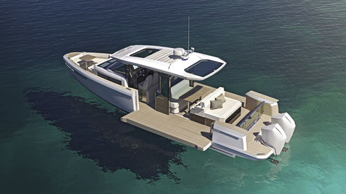Express-Cruiser / Außenborder - 400 GTS - Saxdor Yachts Oy - zweimotorig / Hardtop / Open