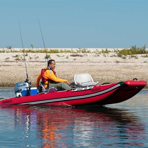 Katamaran-Schlauchboot - FastCat12™ - SeaEagle.com - Außenborder / halbstarr / Open