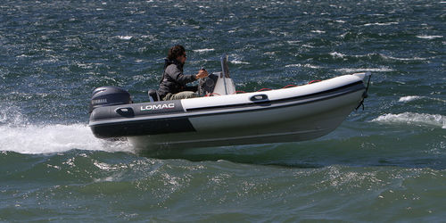 Außenborder-Schlauchboot - EUFORIA 400 - Lomac - halbstarr / Open / mit Seitenkonsole