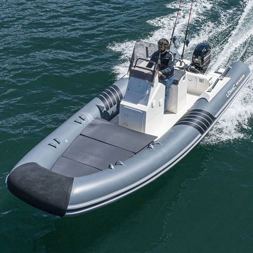 Außenborder-Schlauchboot - BIG GAME 600 - Lomac - halbstarr / mit Mittelkonsole / Open