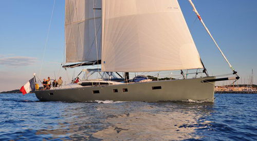 Segelyacht für Kreuzfahrten - 70 - Futuna Yachts - mit offenem Heck / Aluminium / Bugspriet
