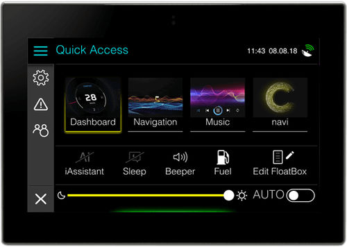 Display für Boot - Control display 7.0 - Rim Drive Technology - Multifunktion / 7" / mit Touchscreen
