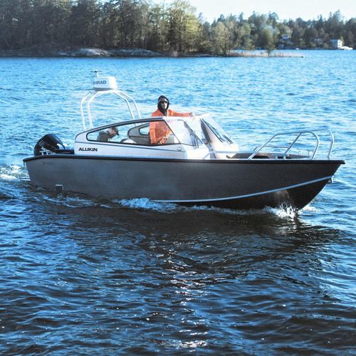 Außenborder-Runabout - DP 650 - ALUKIN - mit Doppelkonsole / Bowrider / Open