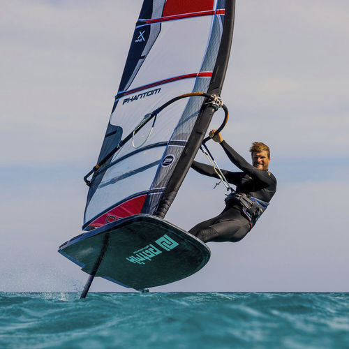 Schnelles Windsurf-Segel - IRIS X mk2 - PHANTOM - Freerace / 6 Segellatten