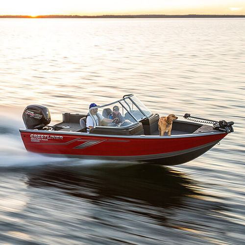 Bay-Boat / Außenborder - 1650 HAWK - Crestliner - mit Doppelkonsole / mit Seitenkonsole / Sportfischer