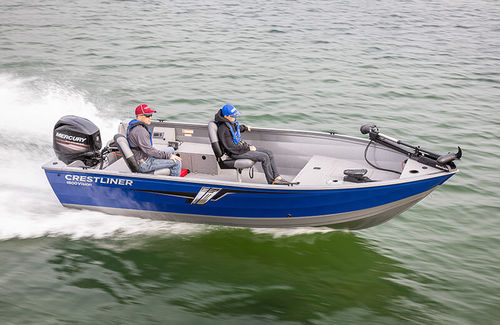 Bay-Boat / Außenborder - 1600 VISION TILLER  - Crestliner - Sportfischer / Aluminium / max. 5 Personen