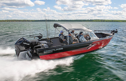 Bay-Boat / Außenborder - 2050 AUTHORITY - Crestliner - mit Doppelkonsole / Sportfischer / Aluminium