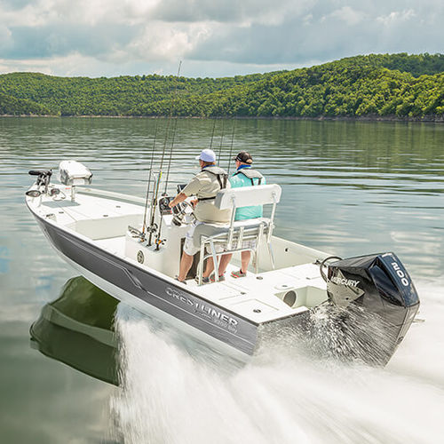 Bay-Boat / Außenborder - 2200  - Crestliner - mit Mittelkonsole / Sportfischer / Aluminium