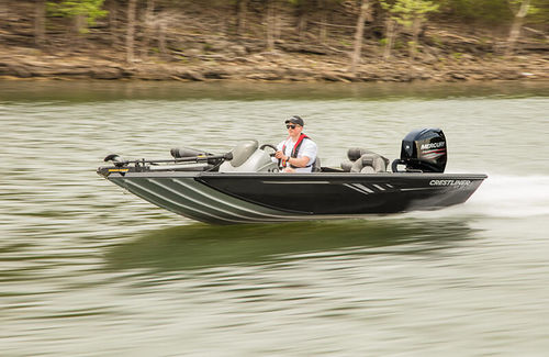 Bass-Boat / Außenborder - VT 17 - Crestliner - mit Seitenkonsole / Sportfischer / Aluminium
