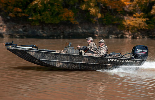 Nutzfahrzeug Berufsschiff - 1860 RETRIEVER CC/SC - Crestliner - Außenborder / Aluminium / Jon Boat