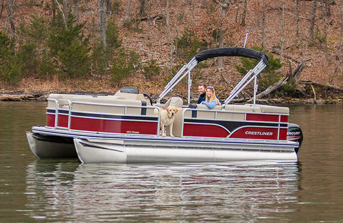 Außenborder-Pontonboot - 180 CHASE - Crestliner - Wasserski / Sportfischer / Aluminium