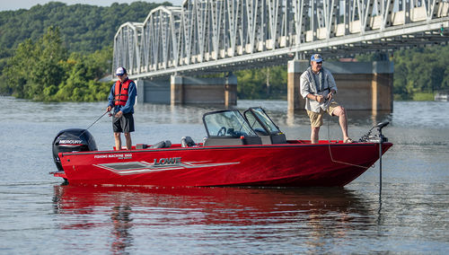Bass-Boat / Außenborder - FM 1900 WT - Lowe - mit Doppelkonsole / Open / Sportfischer